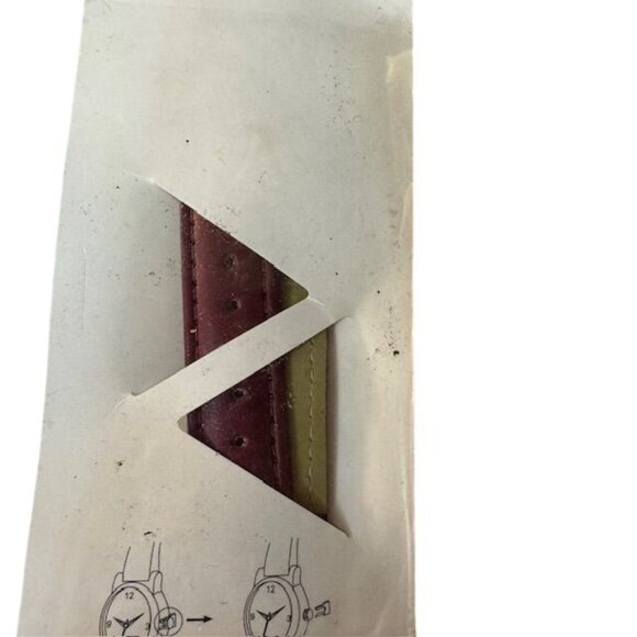 Designed By Toni Floral Watch With Rhinestone Bezel & Brown Leather Strap - Picture 5 of 5